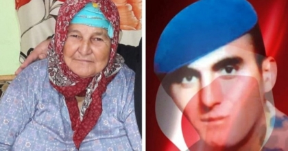 ŞEHİT OĞLUNUN YANINA DEFNEDİLDİ