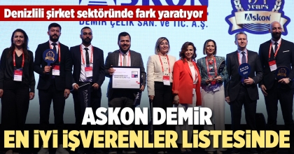 ASKON DEMİR, EN İYİ İŞVERENLER LİSTESİNDE