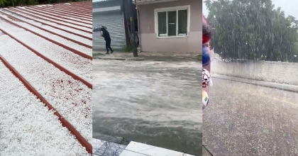 SOKAKLAR BEYAZA BÜRÜNDÜ