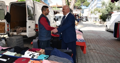ŞEVİK PAZARCI ESNAFINI ZİYARET ETTİ