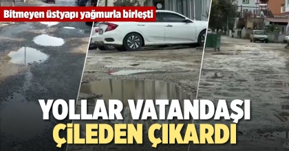 YOLLAR VATANDAŞI ÇİLEDEN ÇIKARDI