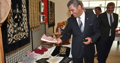 DENİZLİ’DE HALK EĞİTİM SERGİSİ AÇILDI