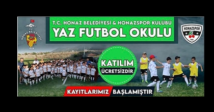 HONAZSPOR’UN YAZ FUTBOL OKULU AÇILIYOR