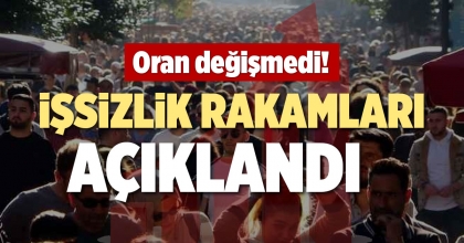İŞSİZLİK RAKAMLARI AÇIKLANDI  