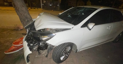 AĞACA ÇARPARAK ANCAK DURABİLDİ