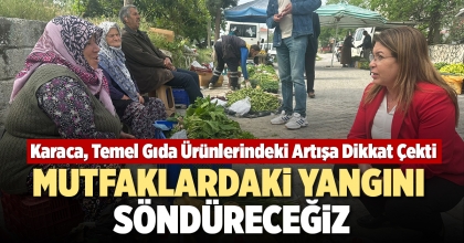 KARACA, TEMEL GIDA ÜRÜNLERİNDEKİ ARTIŞA DİKKAT ÇEKTİ