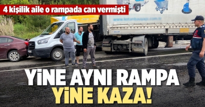 YİNE AYNI RAMPA YİNE KAZA!