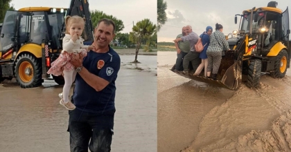 SEL YÜZÜNDEN MAHSUR KALAN 28 KİŞİ KURTARILDI