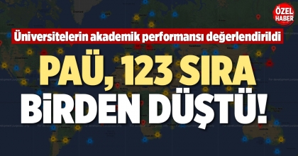 PAÜ, 123 SIRA BİRDEN DÜŞTÜ!