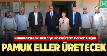 PINARKENT’TE ESKİ BELEDİYE BİNASI ÜRETİM MERKEZİ OLUYOR