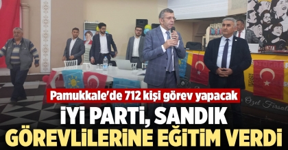 İYİ PARTİ, SANDIK GÖREVLİLERİNE EĞİTİM VERDİ