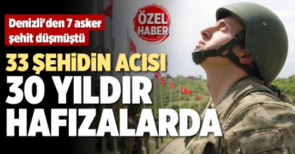 33 ŞEHİDİN ACISI 30 YILDIR HAFIZALARDA