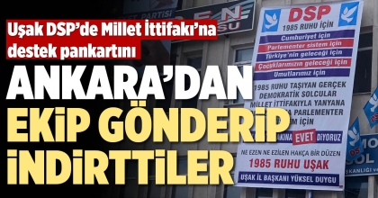 ANKARA’DAN EKİP GÖNDERİP İNDİRTTİLER