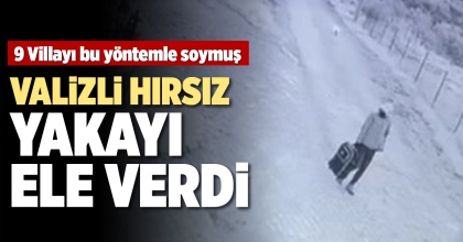 VALİZLİ HIRSIZ YAKAYI ELE VERDİ