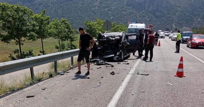 ANTALYA'DA TRAFİK KAZASI: 1 ÖLÜ