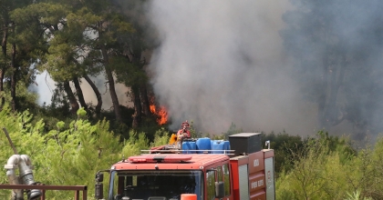 ANTALYA'DAKİ ORMAN YANGINI 1 SAATTE KONTROL ALTINA ALINDI