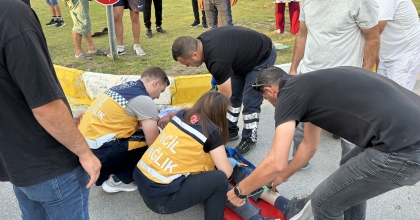 ​​​​​​​METRELERCE SÜRÜKLENDİĞİ KAZADAN AĞIR YARALI KURTULDU