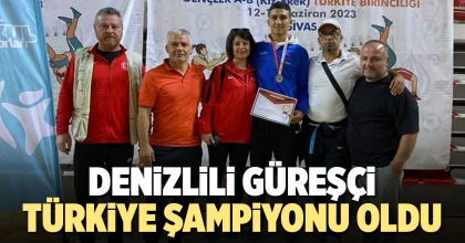 DENİZLİLİ GÜREŞÇİ, TÜRKİYE ŞAMPİYONU OLDU