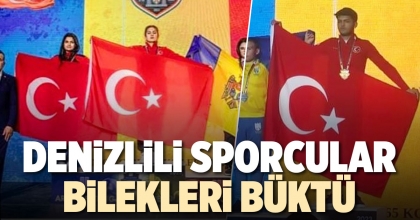DENİZLİLİ SPORCULAR BİLEKLERİ BÜKTÜ