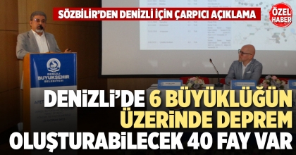DENİZLİ’DE 6 BÜYÜKLÜĞÜN ÜZERİNDE DEPREM OLUŞTURABİLECEK 40 FAY VAR