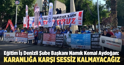 AYDOĞAN: KARANLIĞA KARŞI SESSİZ KALMAYACAĞIZ