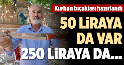 KURBAN BIÇAKLARI HAZIRLANDI
