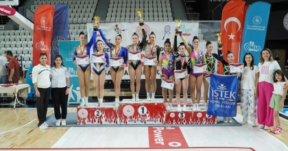 OKUL SPORLARI CİMNASTİK TÜRKİYE ŞAMPİYONASI YAPILDI