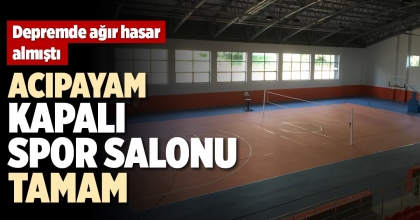 ACIPAYAM KAPALI SPOR SALONU TAMAM