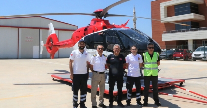 ANTALYA’DAKİ AMBULANS HELİKOPTER DENİZLİ’YE DE DESTEK VERİYOR