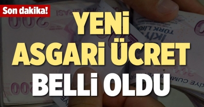 YENİ ASGARİ ÜCRET BELLİ OLDU