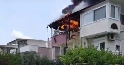 DİDİM’DEKİ EV YANGINI KORKUTTU