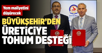 BÜYÜKŞEHİR’DEN ÜRETİCİYE TOHUM DESTEĞİ