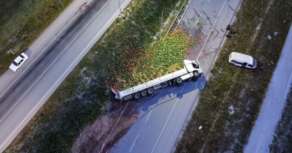 KARAYOLU ULAŞIMINA KARPUZ MOLASI