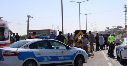 MOTOSİKLET SÜRÜCÜSÜ FECİ KAZADA ÖLDÜ