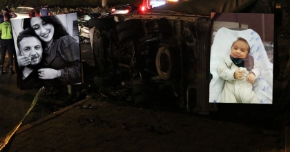 ANNENİN ÖLÜP, BEBEĞİN YARALANDIĞI KAZA KAMERALARDA