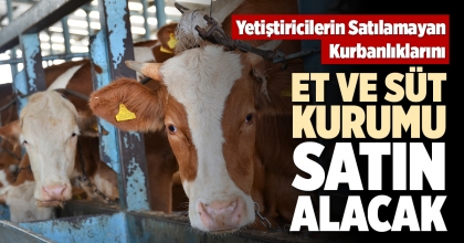 SATILAMAYAN KURBANLIKLARI ET VE SÜT KURUMU SATIN ALACAK