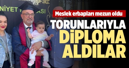 TORUNLARIYLA DİPLOMA ALDILAR