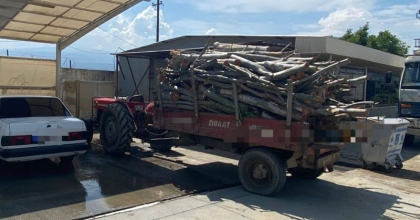 KAMUYA AİT 10 TON ODUNU ÇALACAKTI