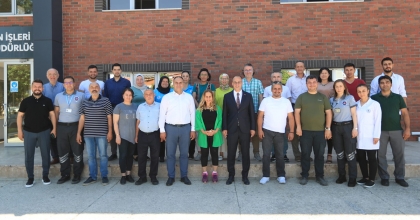 BAŞKAN ÖRKİ BELEDİYE PERSONELİYLE BAYRAMLAŞTI