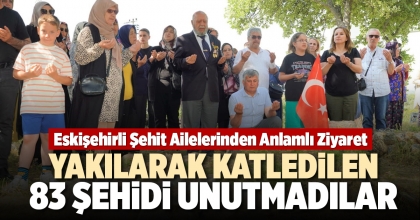 YAKILARAK KATLEDİLEN 83 ŞEHİDİ UNUTMADILAR