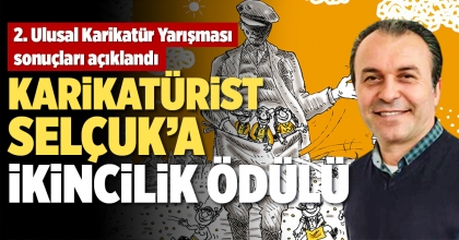 KARİKATÜRİST SELÇUK’A İKİNCİLİK ÖDÜLÜ