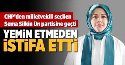 YEMİN ETMEDEN İSTİFA ETTİ