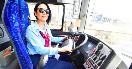 KADIN ŞOFÖRLERDEN YOLCULAR DA MEMNUN  