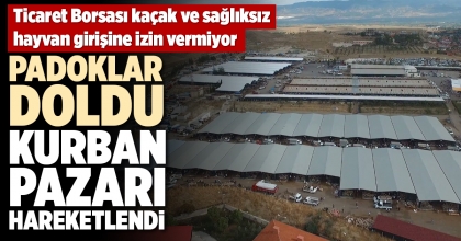 PADOKLAR DOLDU, KURBAN PAZARI HAREKETLENDİ