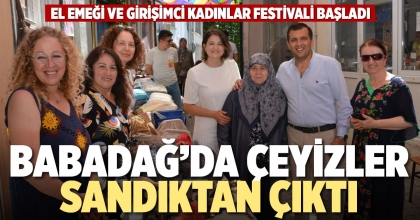 BABADAĞ’DA ÇEYİZLER SANDIKTAN ÇIKTI