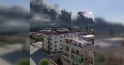 POLYESTER FABRİKASINDA YANGIN