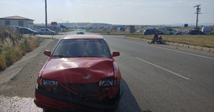 OTOMOBİLLE MOTOSİKLET ÇARPIŞTI