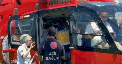 HELİKOPTER ARYA BEBEK İÇİN HAVALANDI