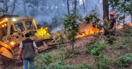 ORMAN YANGINI 9 SAAT SONRA KONTROL ALTINA ALINDI