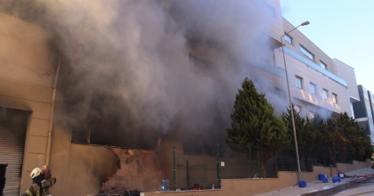 TEKSTİL ATÖLYESİNDE KORKUTAN YANGIN